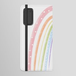 pastel chalk rainbow Android Wallet Case