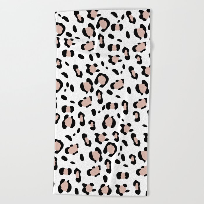 Leopard Animal Print Glam #13 #pattern #decor #art #society6 Beach Towel