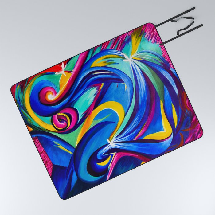 Colorful Abstract Picnic Blanket