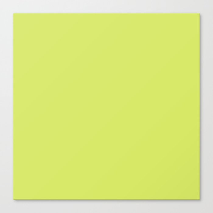 YELLOW GREEN SOLID COLOR Canvas Print