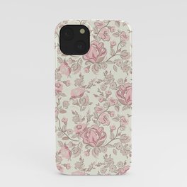 pink flowers iPhone Case