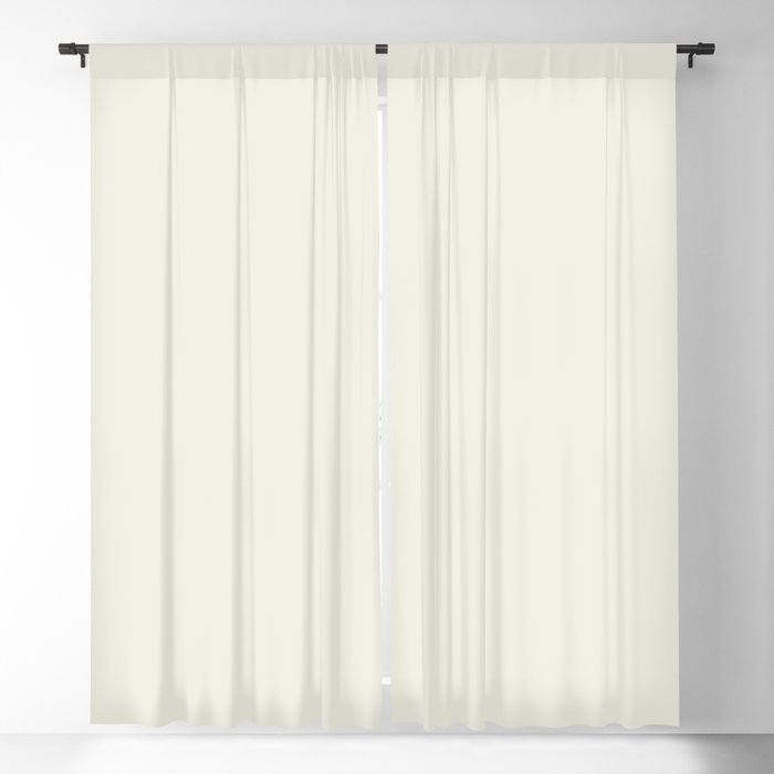 Warm Cream Solid Color Inspired by Behr Snowy Pine PPU10-13 Blackout Curtain