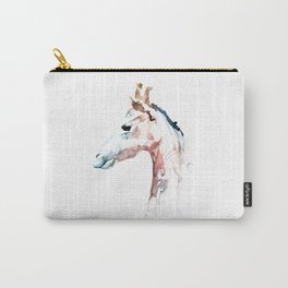 Giraffe profile / Abstract animal portrait. Carry-All Pouch