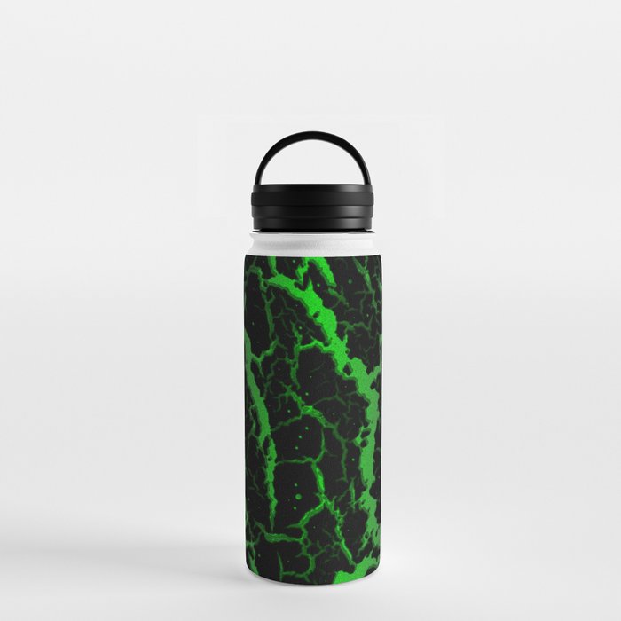 Cracked Space Lava - Purple/Green Water Bottle