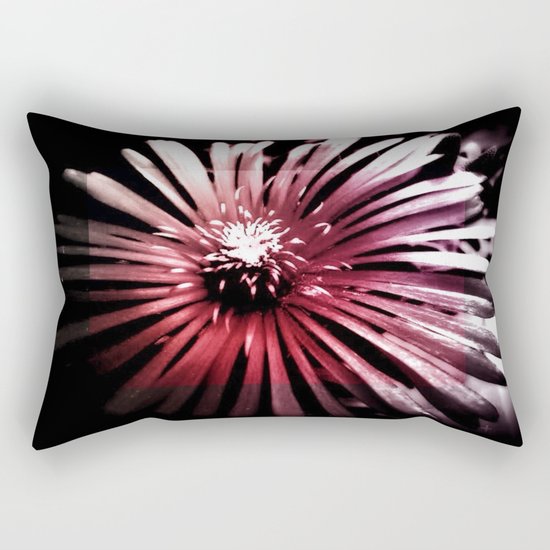Night Flower Rectangular Pillow