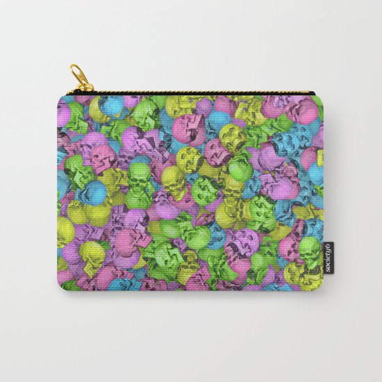 Neon skulls Carry-All Pouch