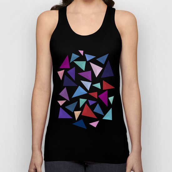 Colorful geometric pattern Unisex Tank Top