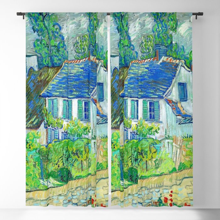 Vincent van Gogh Houses at Auvers, 1890 Blackout Curtain