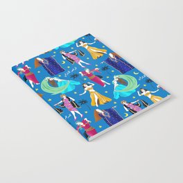 Joyful Belly Dancers (Midnight Blue)  Notebook