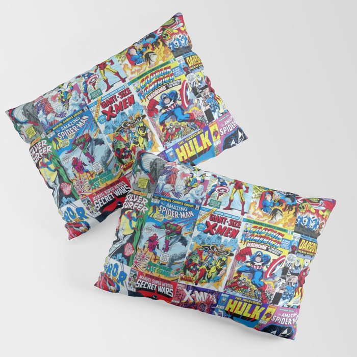 Assorted title comic cover books Pillow Sham