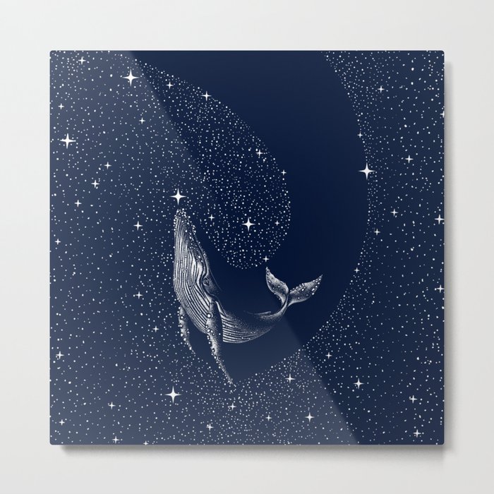 starry whale Metal Print