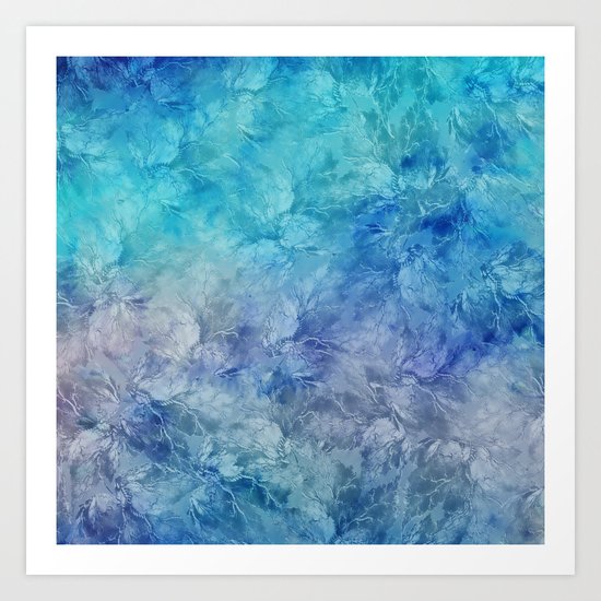 Frozen Leaves 13 Art Print