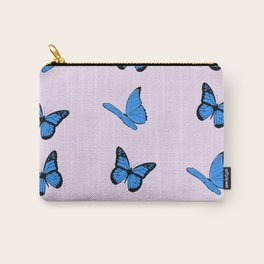 Blue butterflies pattern Carry-All Pouch