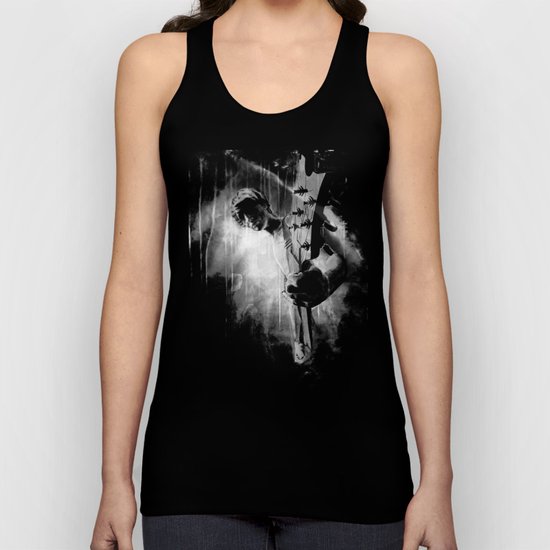 The GUITAR GOD - black version Unisex Tank Top