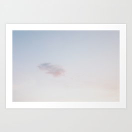 Pink Cloud | Pastel Coastal Beach Photography Print | Very Peri Beach fine art print Art Print