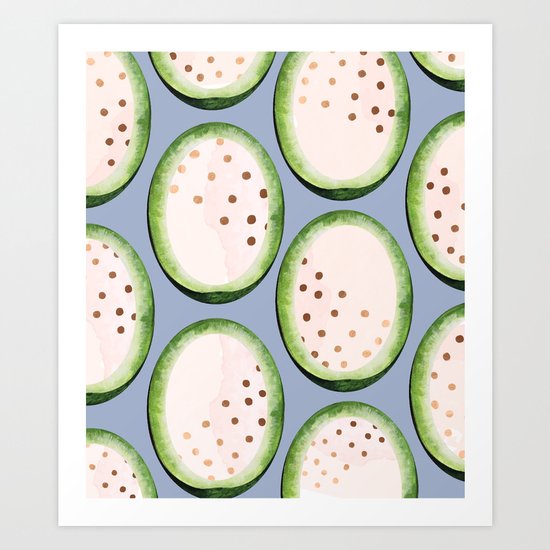 Rose Gold Melon Seeds #society6 #lifestyle #decor Art Print
