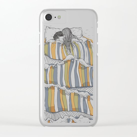 Ocean of love Clear iPhone Case