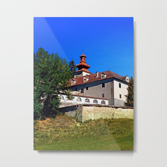 Waldenfels castle, south side Metal Print