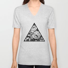 Triangle V Neck T Shirt