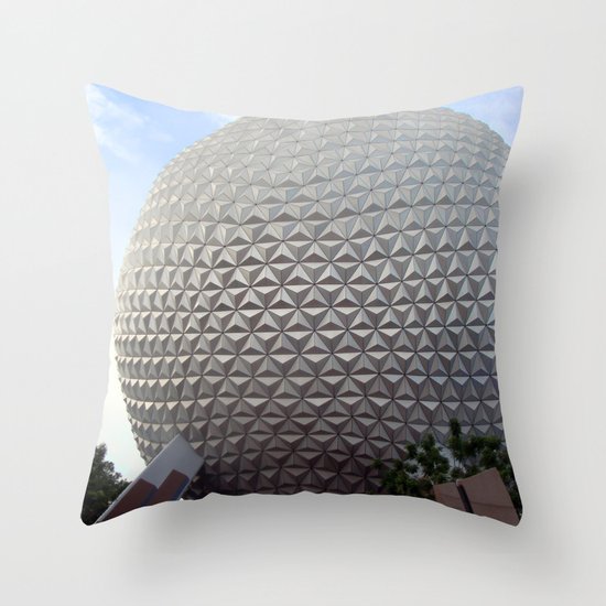 Spaceship Earth Throw Pillow