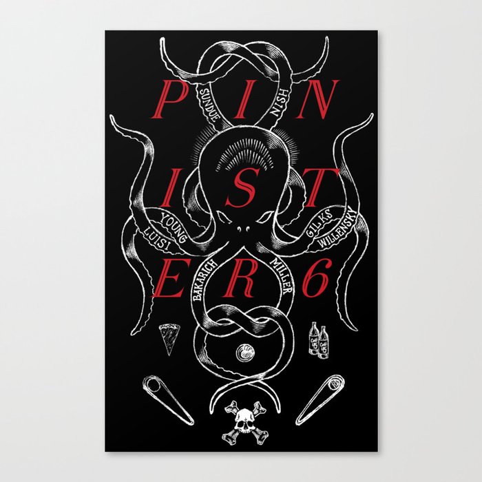 Pinister 6 - Octo - alt 2 Canvas Print