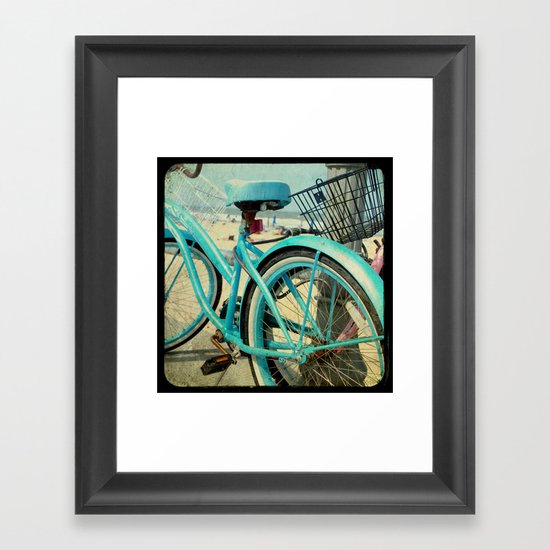 Beach Bike Framed Art Print