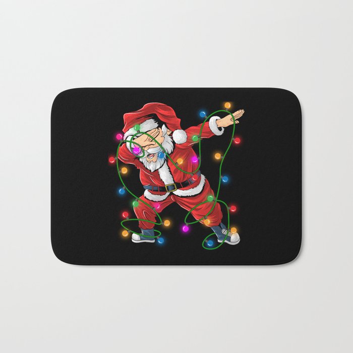 Dabbing Santa Claus Bath Mat