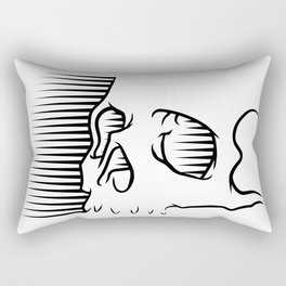 Skull Graphic Rectangular Pillow