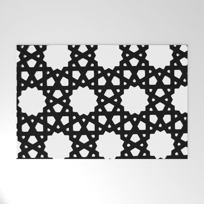 Black & White Welcome Mat