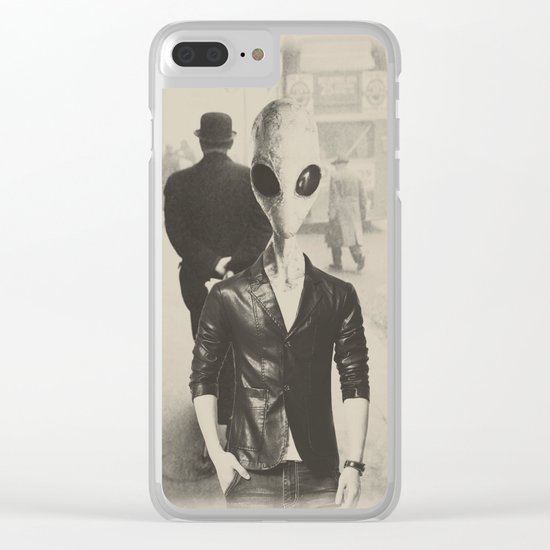 Time traveler Clear iPhone Case