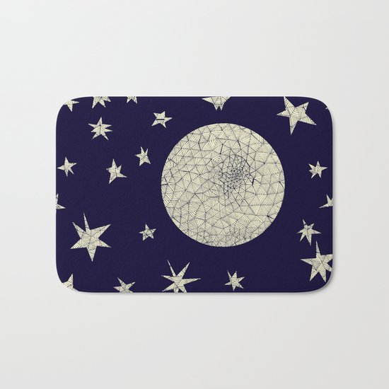 Moon and Stars Bath Mat