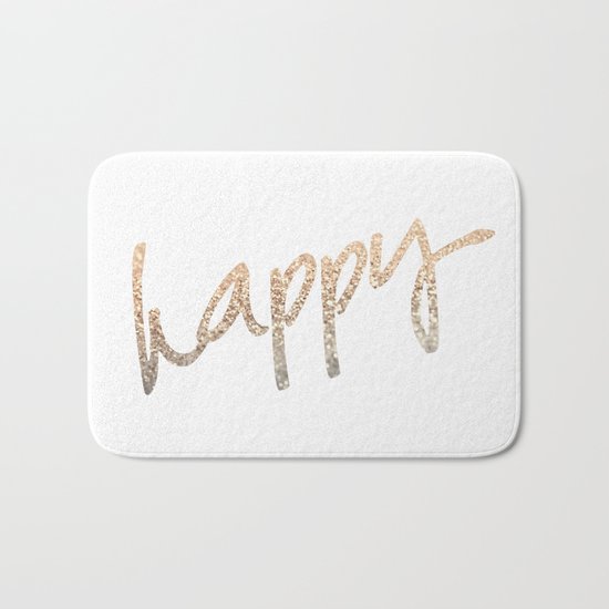 GOLD HAPPY Bath Mat