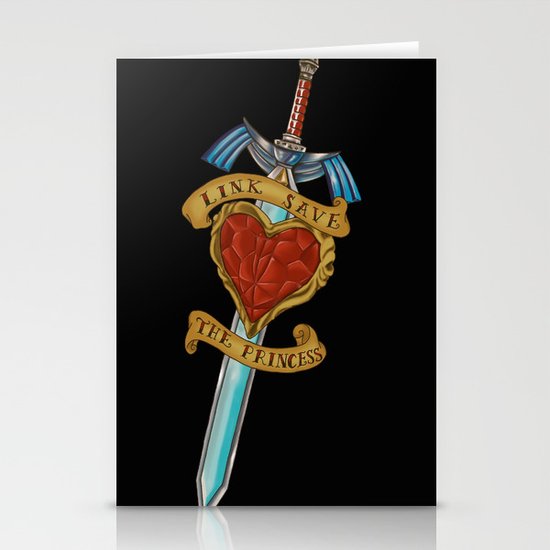 link Zelda Stationery Cards