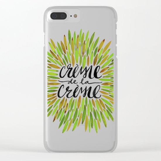 Crème de la Crème – Olive Palette Clear iPhone Case