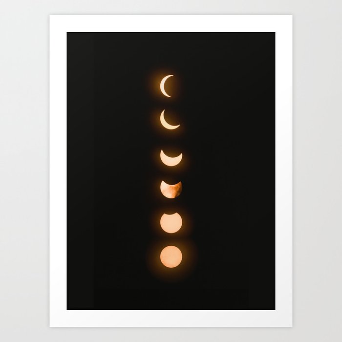 photo Moon Phases Wicca Art moon phases bright moon crescent moon astronomy night sky solar eclipse magic wicca lunar calendar art print by enshape