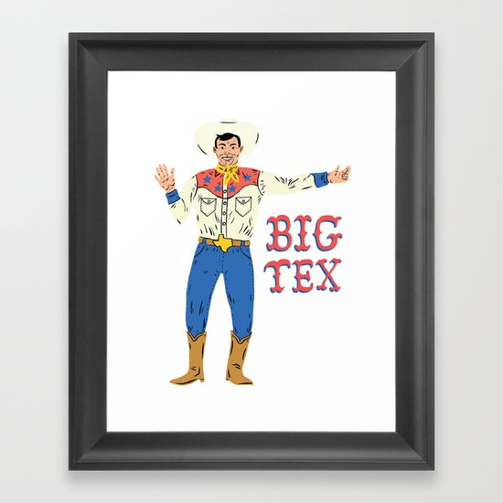 BIG TEX Framed Art Print