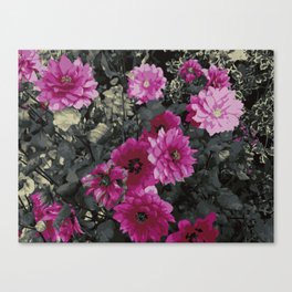 Two Tone Floral Canvas Print