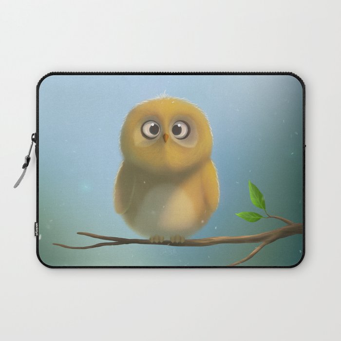 Little owl is looking at you :D Laptop Sleeve