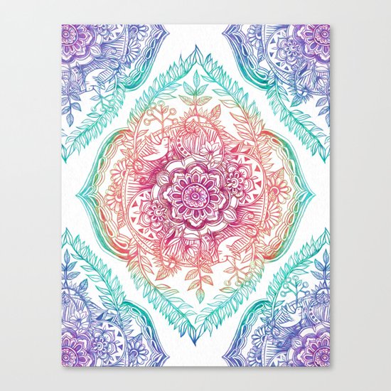 Indian Ink - Rainbow version Canvas Print