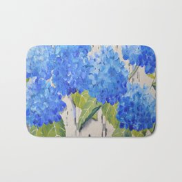 Picket Fence Hydrangeas Bath Mat