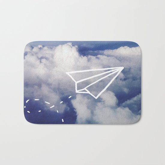 Paper Plane Bath Mat