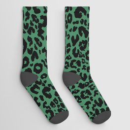 Leopard dot_green Socks