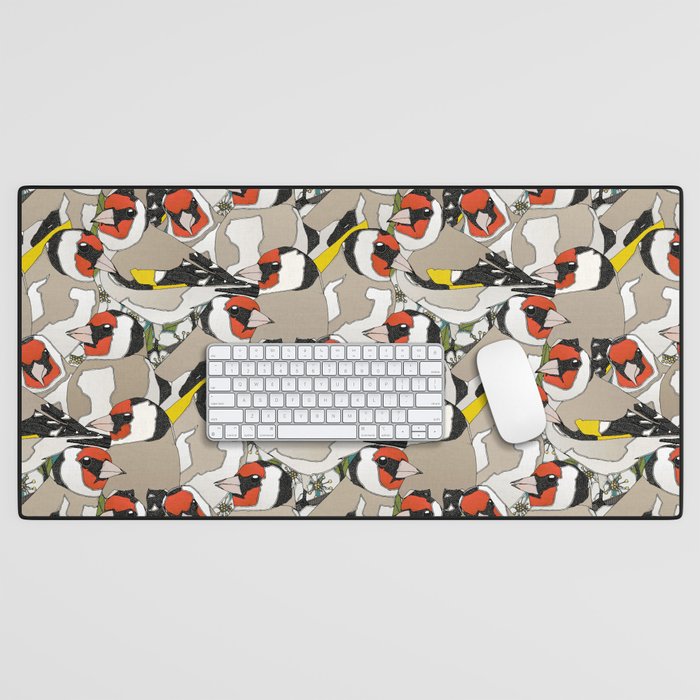 just goldfinches Desk Mat