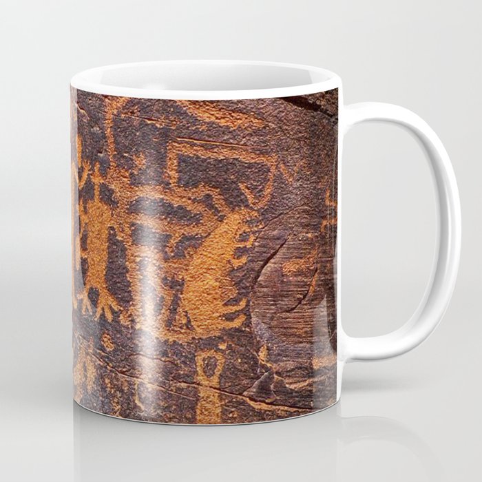Indian art, petroglyph. Coffee Mug
