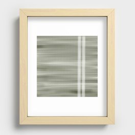 Double lines (Sage) Recessed Framed Print