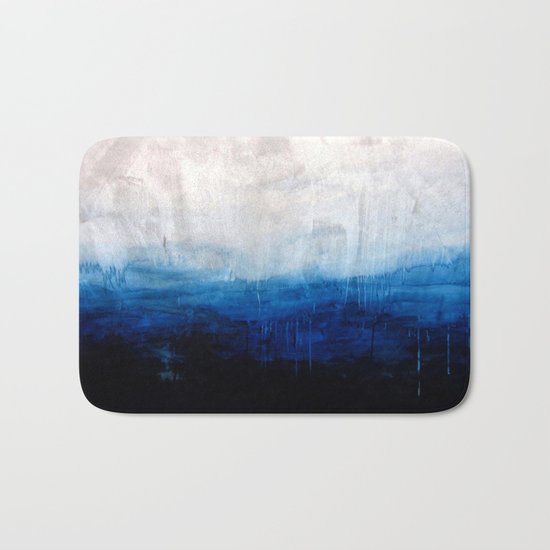 All good things are wild and free - Ocean Ombre Painting Bath Mat