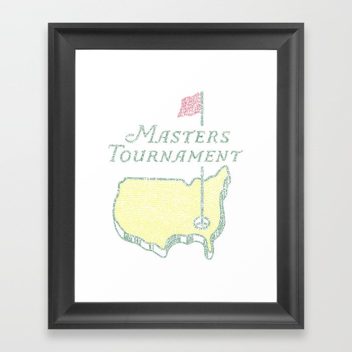 Masters Tournament Framed Art Print