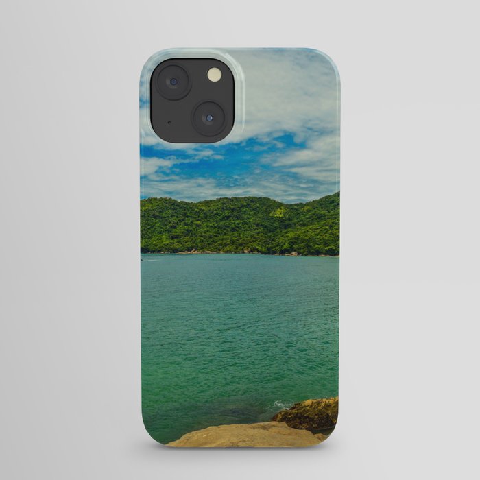 Brazil Photography - Beautiful Blue Water At The Bay iPhone Case