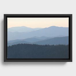 Blue Ridge Mountains Framed Canvas