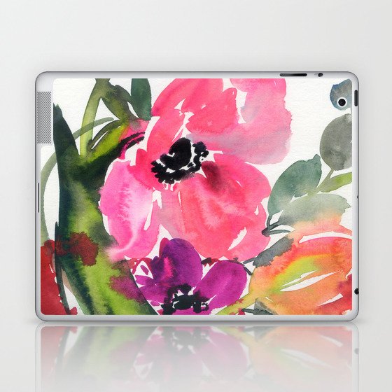fresh anemone bouquet Laptop & iPad Skin